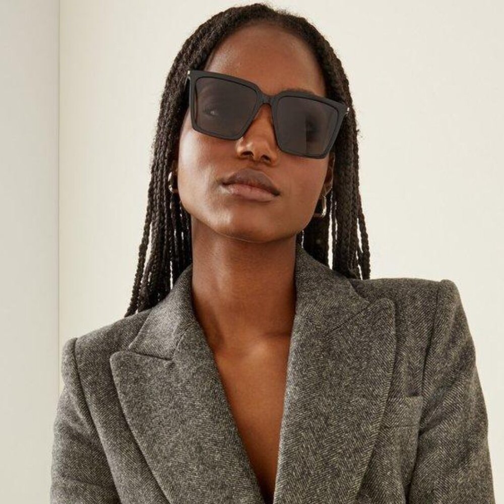 Saint Laurent Men Sunglasses Black Square SL474 001 BRAND NEW - Picture 10 of 13